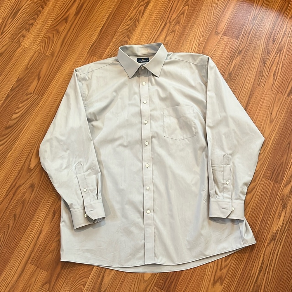 Men’s Stafford Easy-Care Regular Fit Dress Shirt